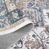 Large Soft Washable Area Rug for Bedroom Living Room, Non Slip Medallion Oriental Floor Carpet, Low Pile Indoor Vintage Distressed Rug - 3 of 4