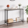 2-Tier Farmhouse Sofa Entry Table, Small Narrow Console Table, Behind Sofa Shelf for Entrance, Hallway, Living Room - 2 of 4