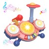 Contixo KD2 Electric Jazz Drum Toy Instrument - Blue - Pink - 3 of 4