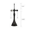 Chloe Lighting AMOR Tiffany-style Victorian 2 Light Table Lamp 16 Shade - 3 of 4