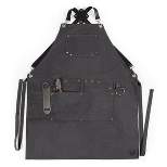 4pc Collins Waxed Canvas Mixologist Apron and Bar Tool Set  - Picnic Time