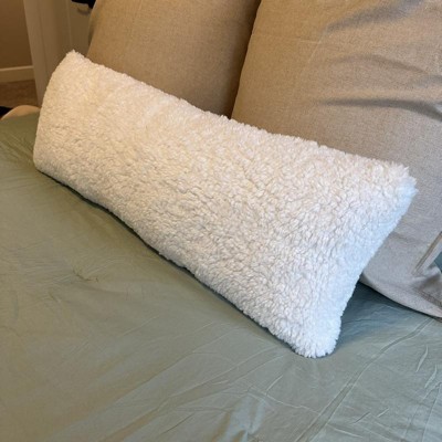 Faux Shearling Bed Rest Pillow Cream - Room Essentials™ : Target