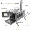 Artloge Large Portable Hot Tent Stove Wood Burning Stove with 7 Stainless Chimney Pipe & Tool & Bag & Ground Stake for Outdoor Camping Heating Cooking - 4 of 4