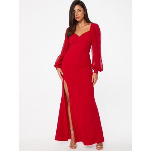 target red maxi dress