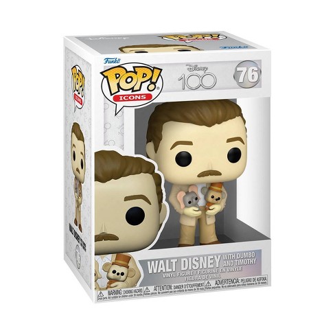 Funko Pop! Disney 100 - Walt Disney With Dumbo And Timothy : Target