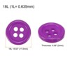 Unique Bargains Sewing Resin Round Flat 4-Hole Replacement Craft Buttons 20 Pcs - 2 of 4