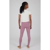 Yogalicious 2 Pack Girls Polarlux Madison Basic Crossover Waist Legging and Polarlux Everday Ankle Legging - 3 of 4