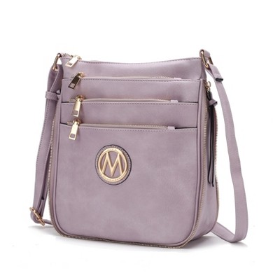 MKF Collection Salome Shoulder Crossbody Women’s Handbag Expandable Multi-Compartment Vegan Leather by Mia K