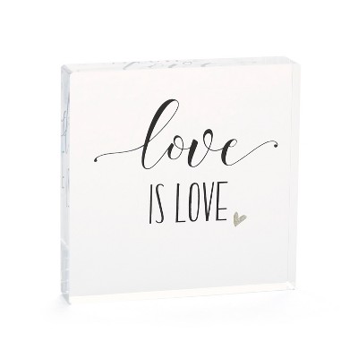  Hortense B. Hetwitt 'Love is Love' Cake Topper Clear 