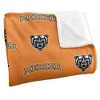Mercer University Logo Pattern Silky Touch Blanket White 50x60 - 3 of 4