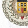 Earth Rugs Handcrafted Rustic Jute Trivet with Home Garland Print for Dining Table Use - 2 of 3