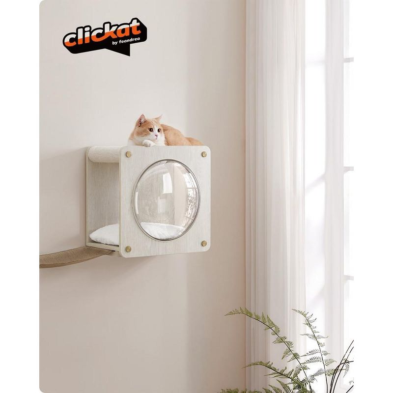Feandrea Clickat Land - Cat Wall Furniture, Extremely Quick Assembly, Unlimited Expandability, Replaceable Module and Parts, 3 of 5