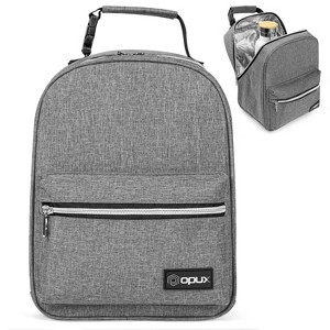 OPUX Insulated Lunch Box Boys Girls Kids Teens, Leakproof Cooler Bag Women Men Adults, Backpack Shape Tote, Back to School Gift - 1 of 4