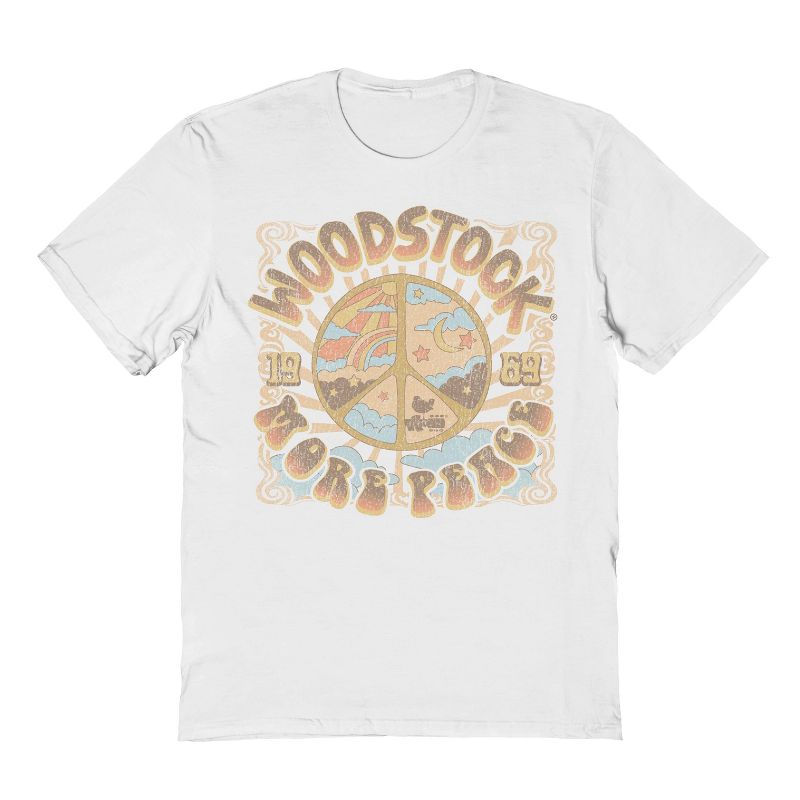 Woodstock Men's More Place Short Sleeve Graphic Cotton T-Shirt, 1 of 2