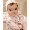 MiniMoi 3 Piece Baby Girls Mini-Ribbed Cotton Rich Ruffled-Sleeve Floral Footie Set - 3 of 4