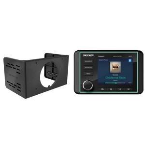 Kicker 46KMC5 Weather-Resistant Gauge-Style Media Center With Bluetooth & SPXDDASH Double-Din Dash Kit Bundle - 1 of 4
