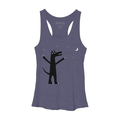 Women's Design By Humans Arooo! By NicSquirrell Racerback Tank Top