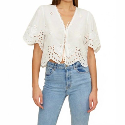 Women's Loray Eyelet Top - LUCY PARIS