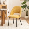 Set of 2 YOUNIKE Modern Armless Dining Chairs Upholstered Kitchen & Dining Room Chairs Vanity Side Chair 22.83"Wx22.05"Dx34.65"H - 3 of 4