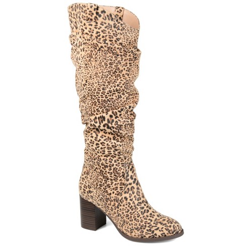 Leopard booties wide width hotsell