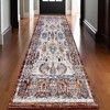 Ivory Brown And Orange Floral Area Rug - 2 of 4