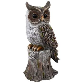 Northlight Perched Owl Outdoor Garden Statue - 17.75"