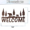 5 Star Super Deals Rustic Metal Welcome Sign with Bear and Tree Design – Nature-Inspired Wall Art for Cabin Or Lodge Weatherproof and Easy to Mount - 4 of 4