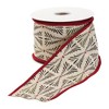 Wired Cotton Ribbon – Black and Beige Tree Pattern – 0.25 in Height 4 in Width By Melrose - 3 of 3