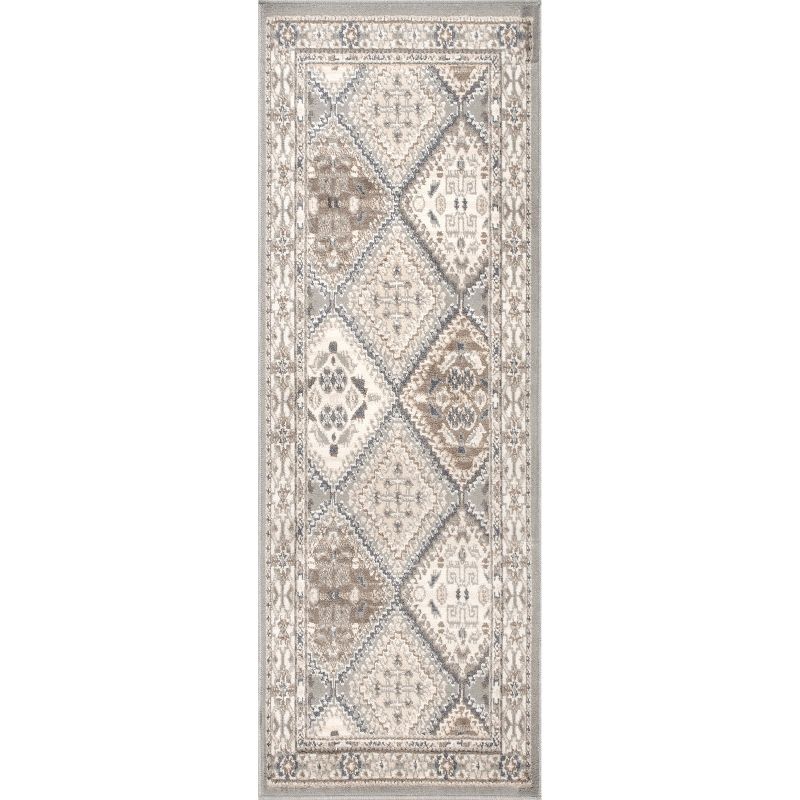 nuLOOM Becca Traditional Tiled Transitional Geometric Area Rug for Living Room Bedroom Dining Room Kitchen, 1 of 14