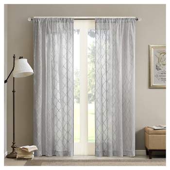 Clarissa Diamond Sheer Curtain Panel