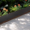 VEVOR Steel Landscape Edging, 4 Packs 40 x 12 in Rust-Resistant Metal Landscape Edging, Bendable Garden Edging Border, Heavy Duty Lawn Edging, Black - 2 of 4