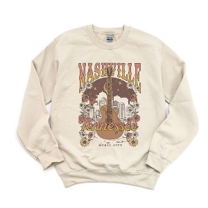 Simply Sage Market Women's Graphic Sweatshirt Nashville Tennessee Flowers - 1 of 2