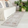 Washable Vintage Oriental Rug Non Slip Low Pile Rug Soft Throw Floor Cover Retro Medallion Foldable Indoor Carpet for Living Room Bedroom Nursery - 4 of 4