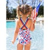 RuffleButts Girls UPF50+ Sun Protected Cross-Back One Piece - 4 of 4
