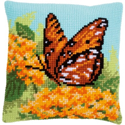 Vervaco Counted Cross Stitch Cushion Kit 16"X16"-Beauty of Nature