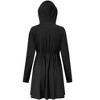 Women's UPF 50+ Sun Protection Beach Cover Up Long Zip Up Hoodie Lightweiht Long Sleeve Sun Shirt for Women with Thumb Hole - 3 of 4