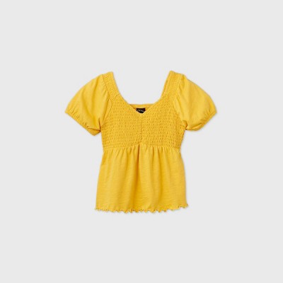 girls yellow top