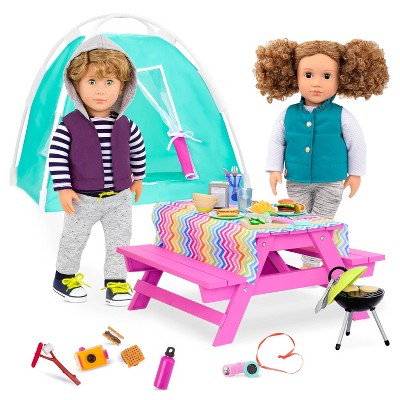 Our Generation Over The Rainbow Luggage Accessory Set For 18 Dolls : Target