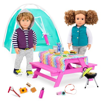 Our Generation Camping Accessory Set For 18 Dolls - Happy Camper : Target