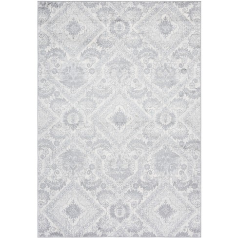 Brentwood Bnt827 Power Loomed Area Rug - Grey/light Grey - 5'3