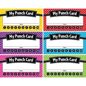 Teacher Created Resources Polka Dots Punch Cards Pack of 60 (TCR5608) - 1 of 1