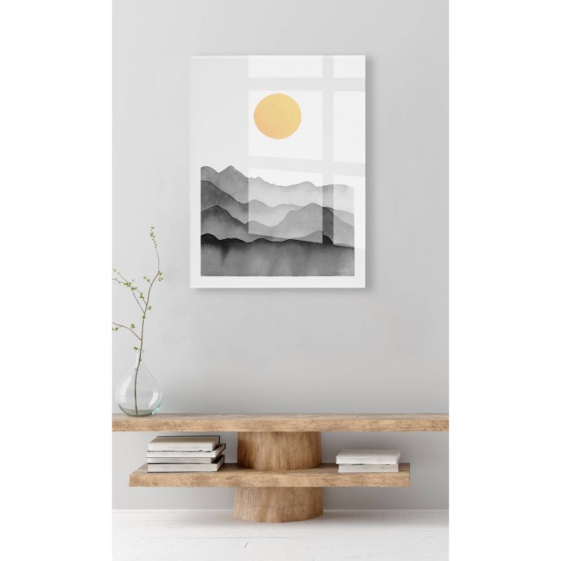 23&#34; x 31&#34; Mountain Range Silhouette by Cat Coquillette Unframed Wall Canvas Black/Yellow - Kate &#38; Laurel All Things Decor, 6 of 7