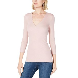 I.N.C International Concepts Womens V-Neck Basic T-Shirt, Pink, X-Large - 1 of 1
