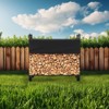 COZONY Heavy Duty Firewood Rack with Waterproof Cover - 4 of 4
