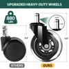 EXRACING 5PCS Office Chair Wheels, Upgraded Heavy Duty Caster Wheel for Gaming Chairs - 3 of 4