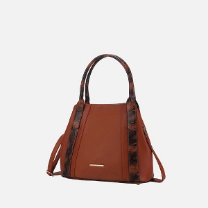 MKF Collection Kenna Snake embossed Vegan Leather Women’s Tote Handbag by Mia K - 1 of 4