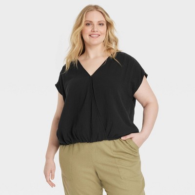 Women's Short Sleeve Blouse - Universal Thread™