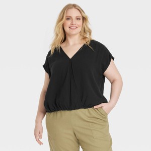 Women's Short Sleeve Blouse - Universal Thread™ - 1 of 3