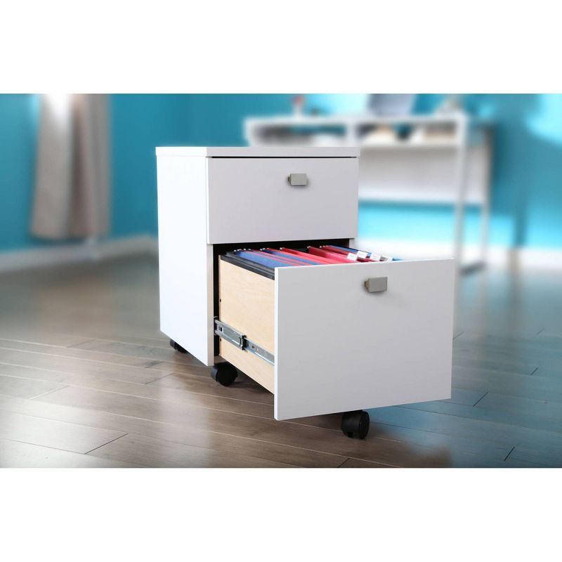 Interface 2 Drawer Mobile File Cabinet - South Shore, 3 of 12