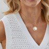 Ross-Simons Mother-Of-Pearl and .60 ct. t.w. White Zircon Reindeer Pendant Necklace With Red Enamel in 18kt Gold Over Sterling Size 18 - 2 of 4